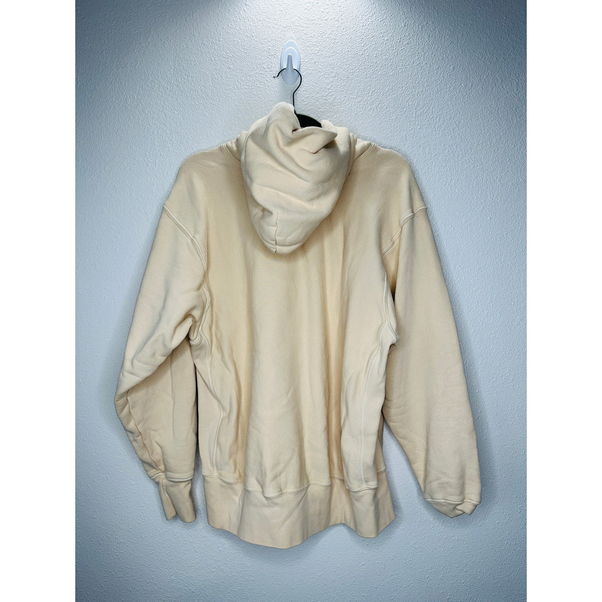 Les Tien Mens Cream Pullover Hoodie & Matching Sweatpants  Set M