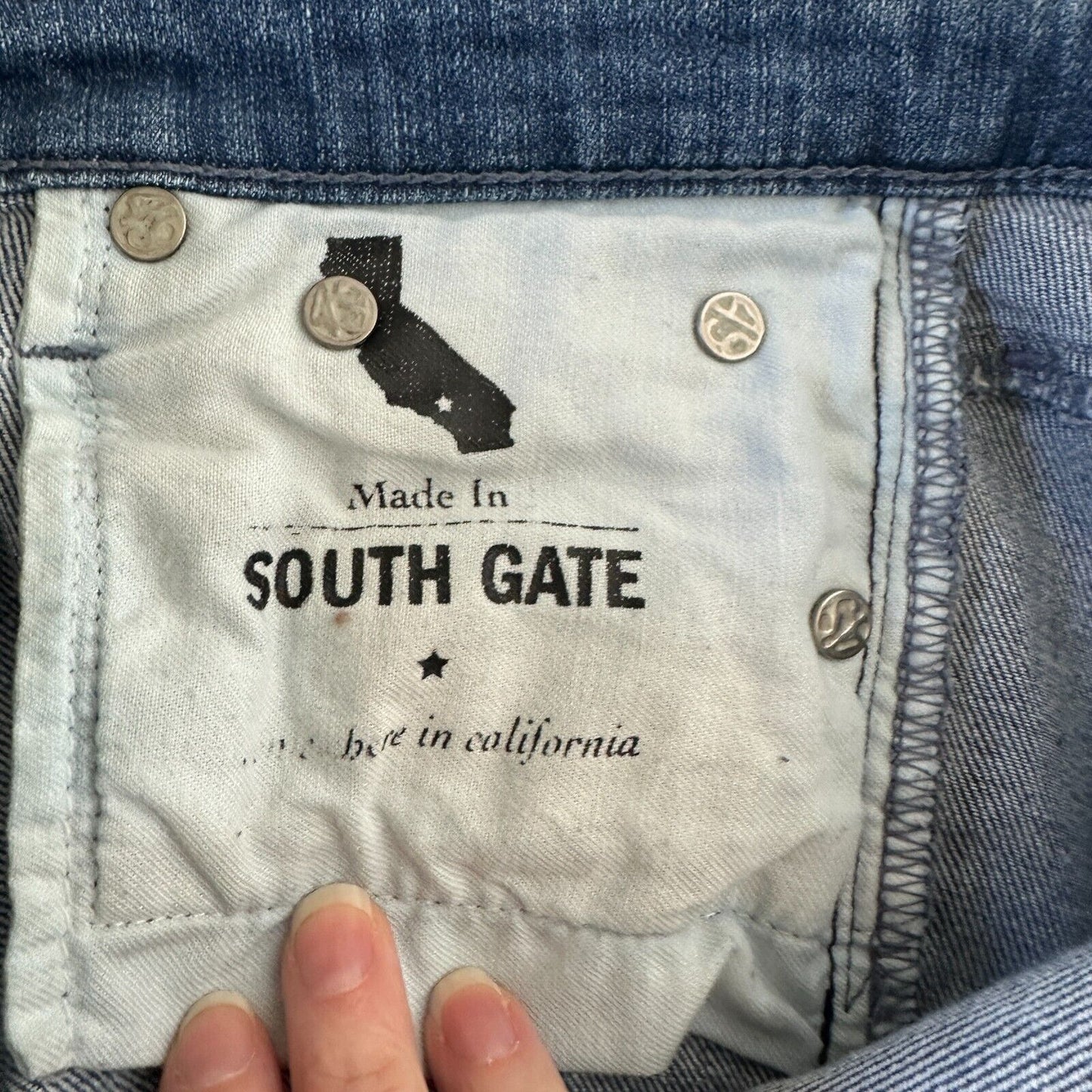 Ag Adriano Goldschmeid Distressed Med Wash The Stilt Cigarette Roll Up Jeans 27