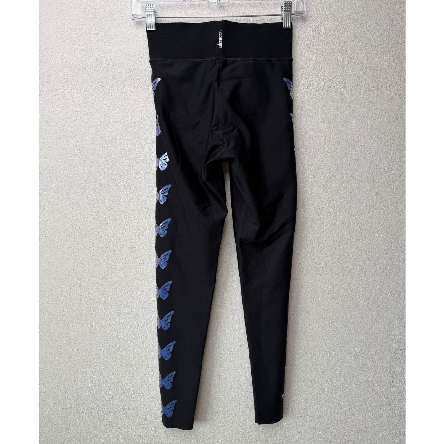 Ultracor Mariposa Butterfly Print High Rise Leggings Black Size M