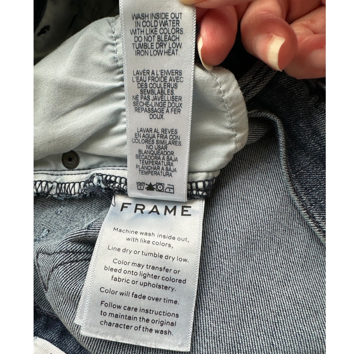 Frame Magellan Medium Wash Distressed Le High Skinny Denim Jeans 29