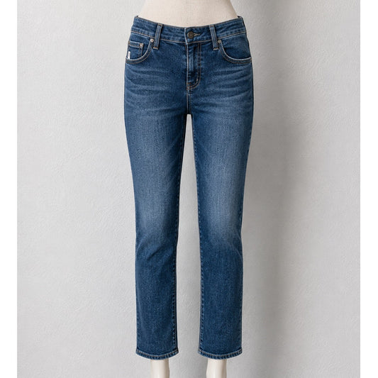AG Dark Wash Whiskered Prima Cigarette Leg Japanese Fabric Jean 30