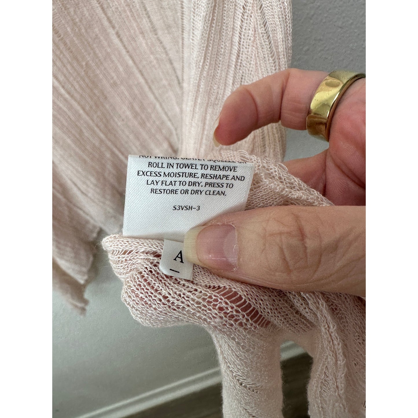 Eileen Fisher Pink Sheer Linen Silk High Low Tank Top L