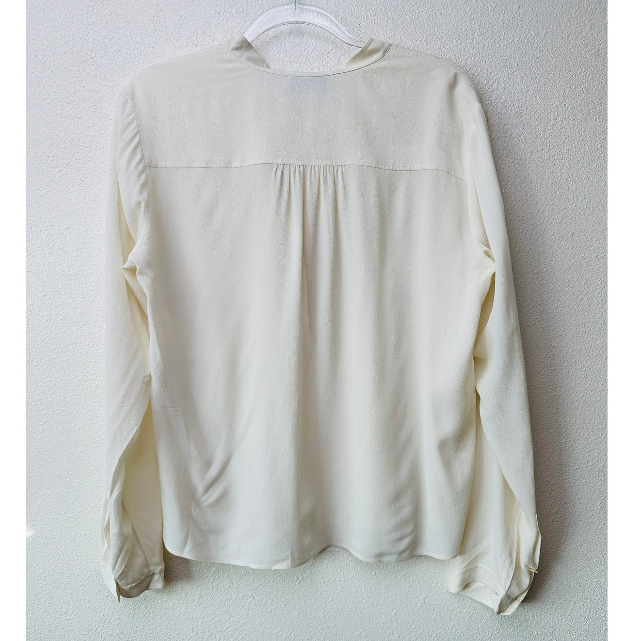 Stella McCartney Off-White Mandarin Collar Blouse Women's US 10 (EU 42)