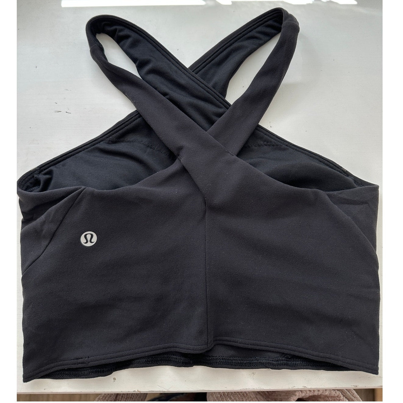 Lululemon Nulu Wrap Front Longline Bra Black Light Support 6