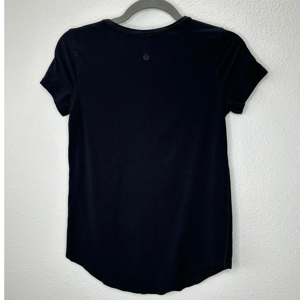 Lululemon Black Round Neck Short Sleeve Tee Shirt 6