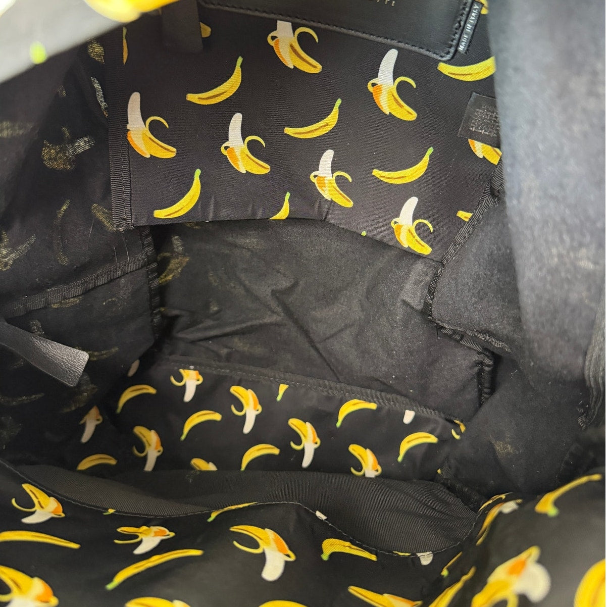 Giuseppe Zanotti Banana Print Nylon Backpack - Authentic Designer Luxury Bag