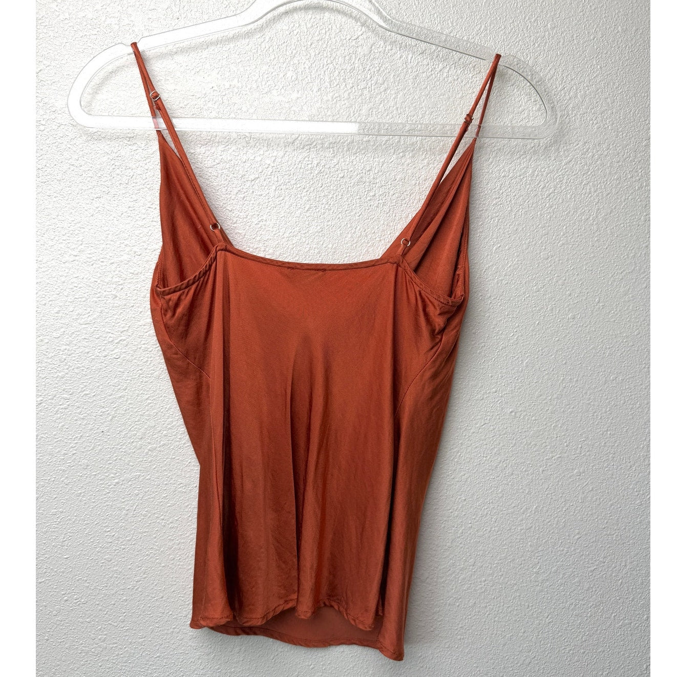 Blue Life Rust Cowl Neck Cami Top XS 100% Viscose Made USA