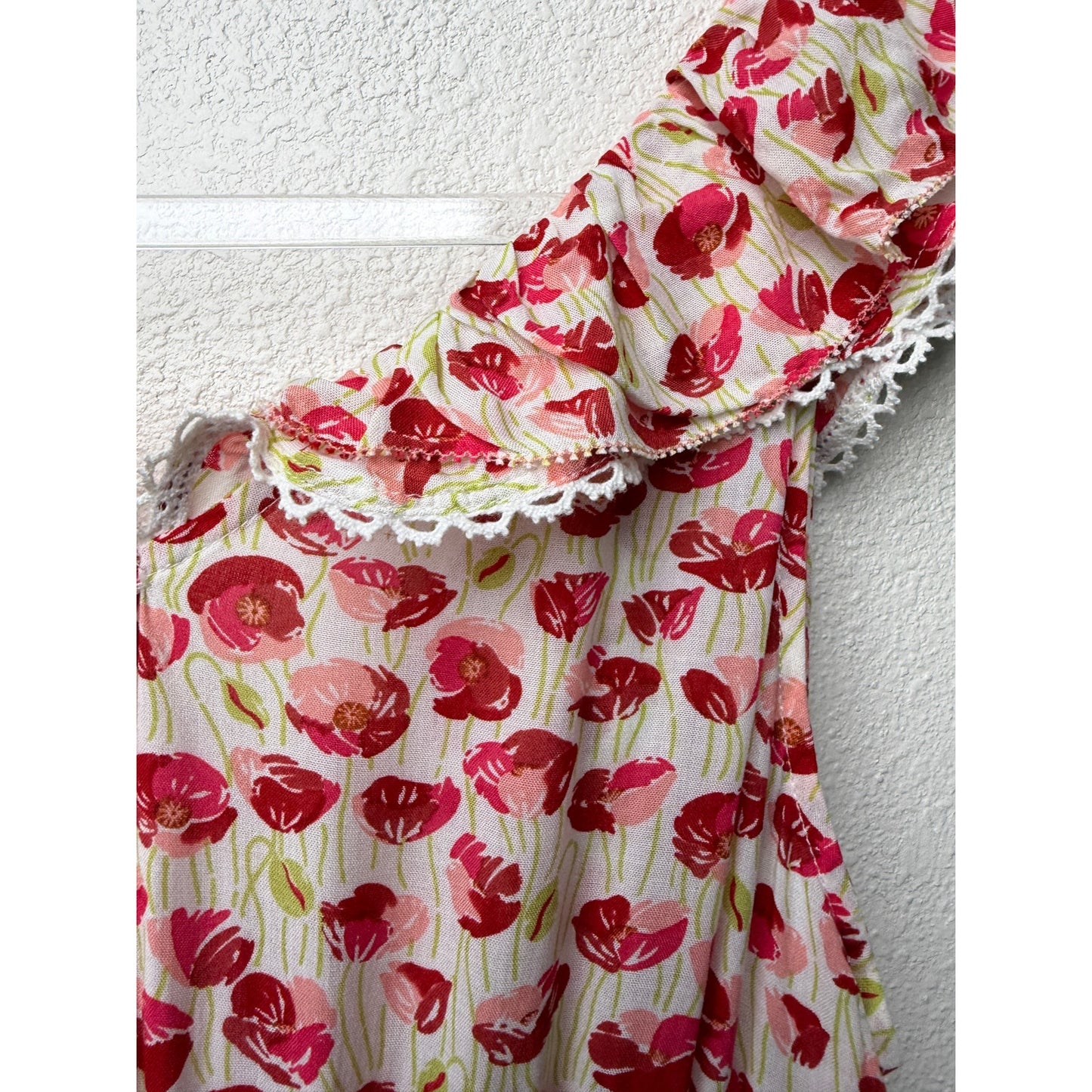 NWT Poupette St Barth Bruna Red Floral Mini Dress US XS