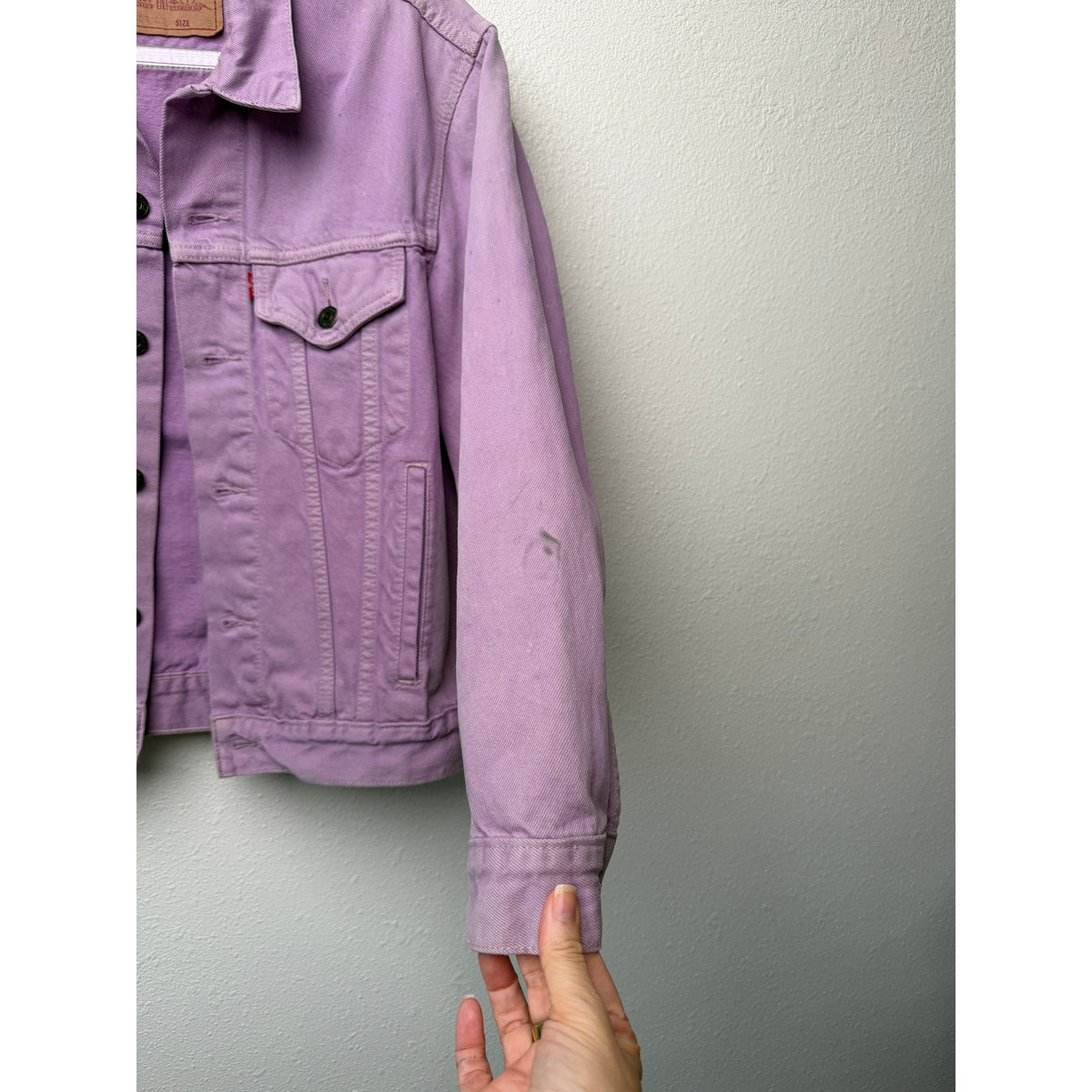 Levi's Lavender Denim Trucker Jacket Women S