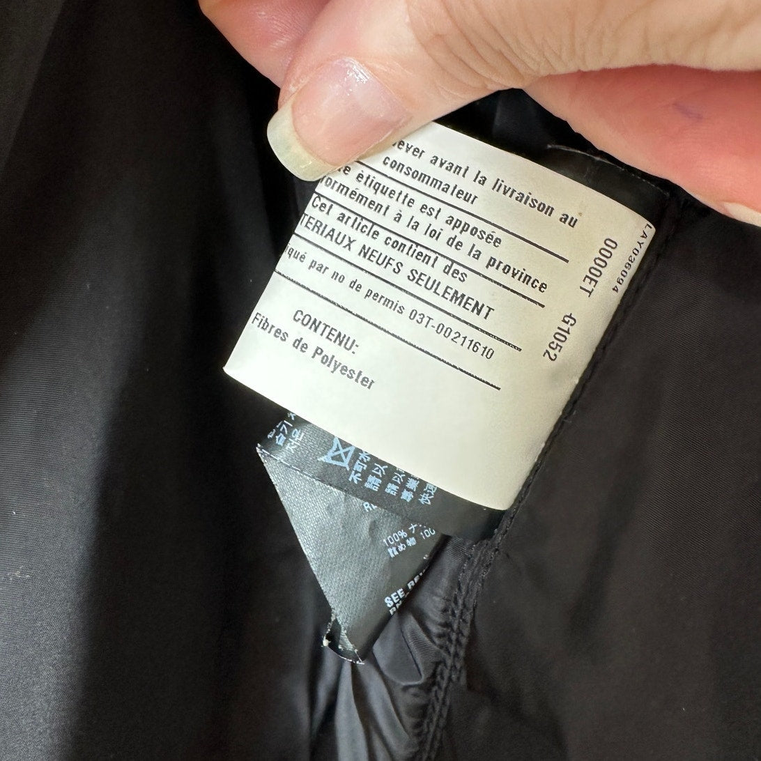 Prada Men's Black Polyester Hooded Long Line Rain Jacket 42 / L