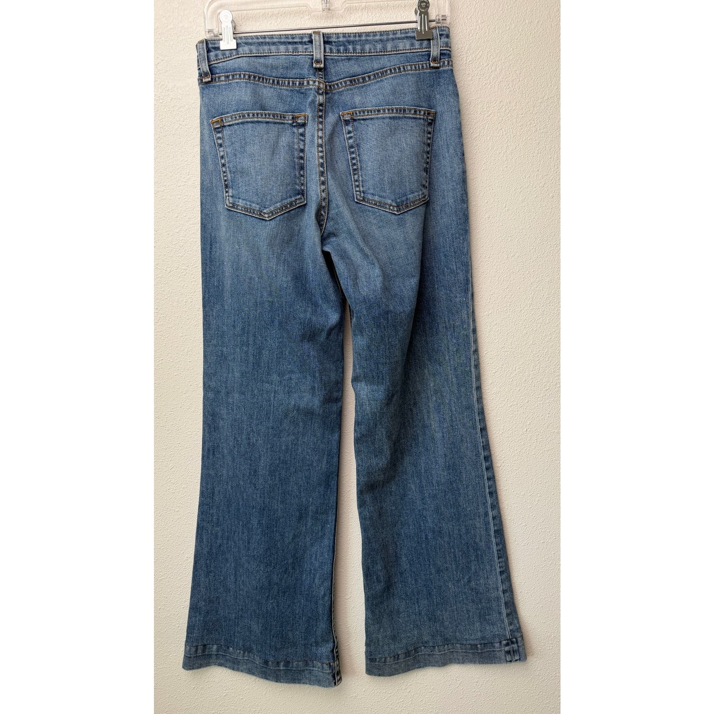 ASKK NY Juniper Jeans Blue Womens 27 Wide Leg