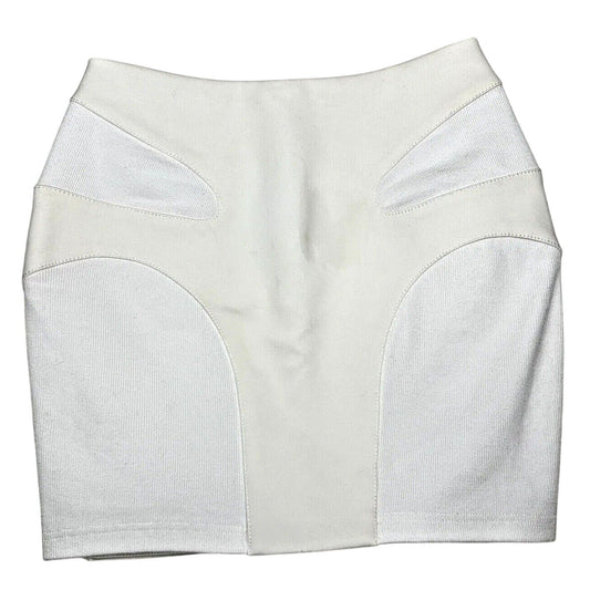 UNIQUE Dion Lee Off-White Contour Stitch Bandage Style Mini Skirt High Waist S