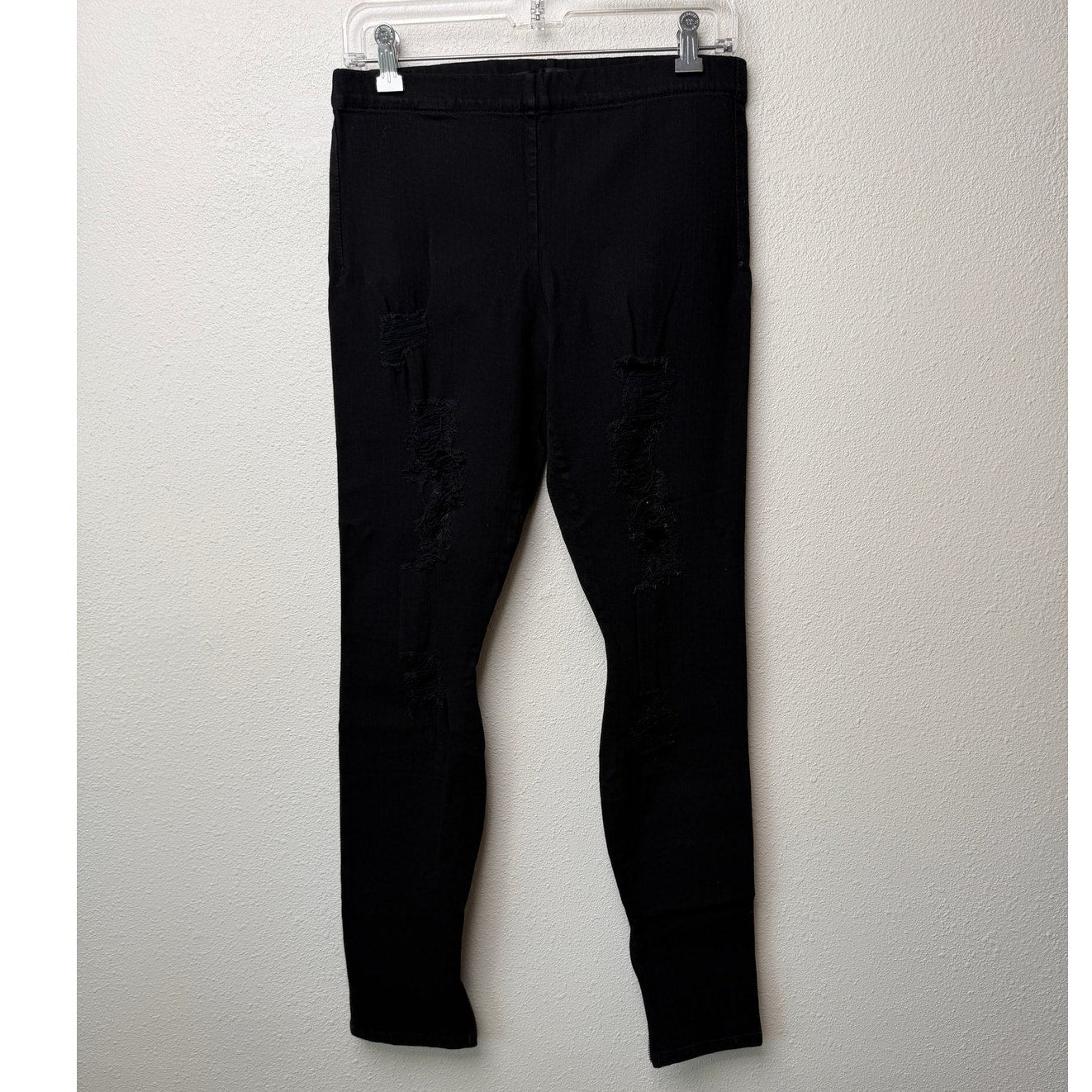 Joe's Jeans Black Distressed Skinny Jeggings Womens M
