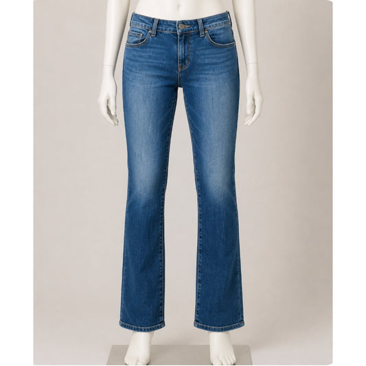 Eileen Fisher Medium Wash Organic Cotton Slim Stretch Mid Rise Denim Jeans 2