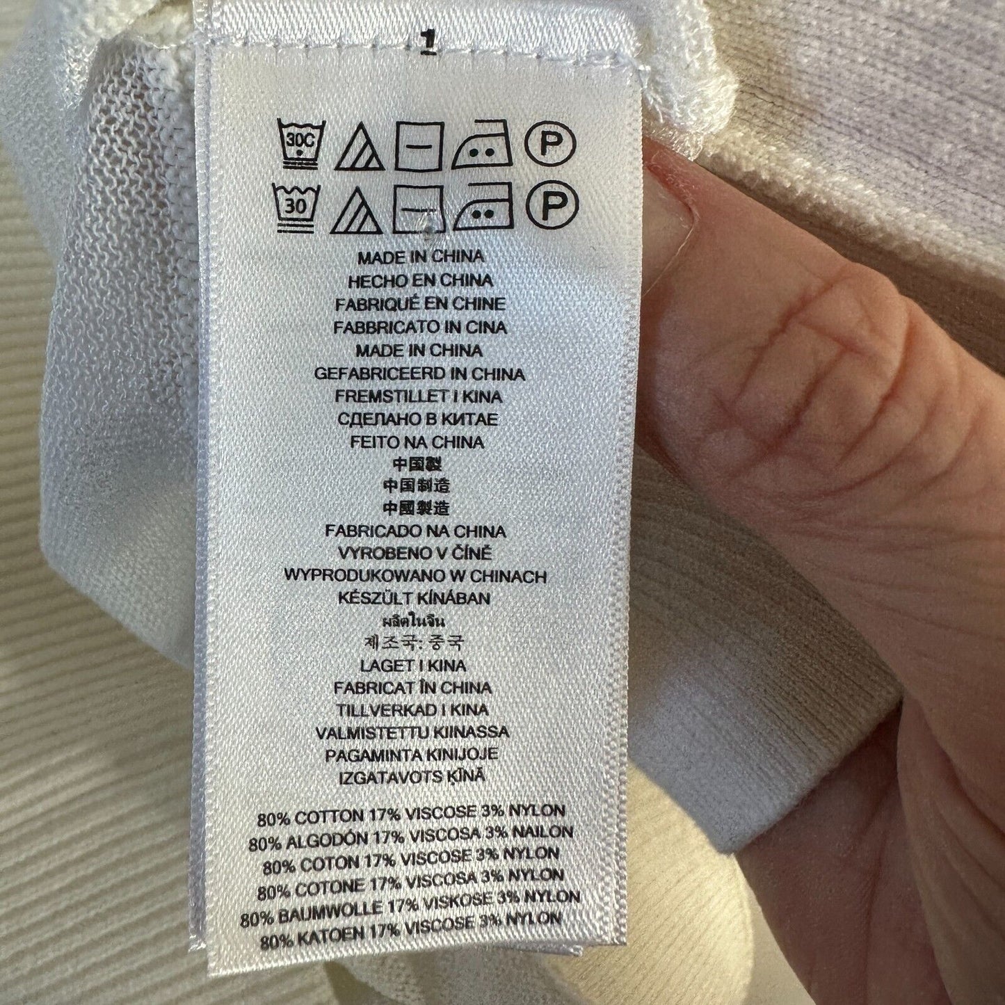 NWT Michael Kors Cream and Sheer Stripes Sleeveless Deep Scoop Neck Tank Top SM