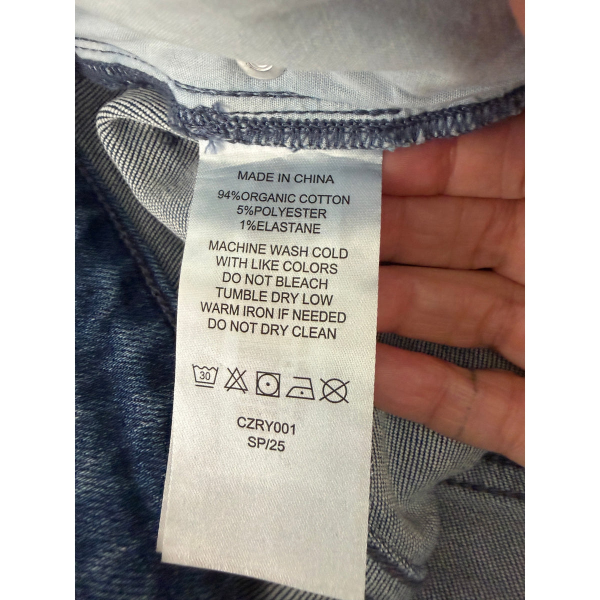 NWT Quince Bella Womens Blue Wide Leg Jeans 25