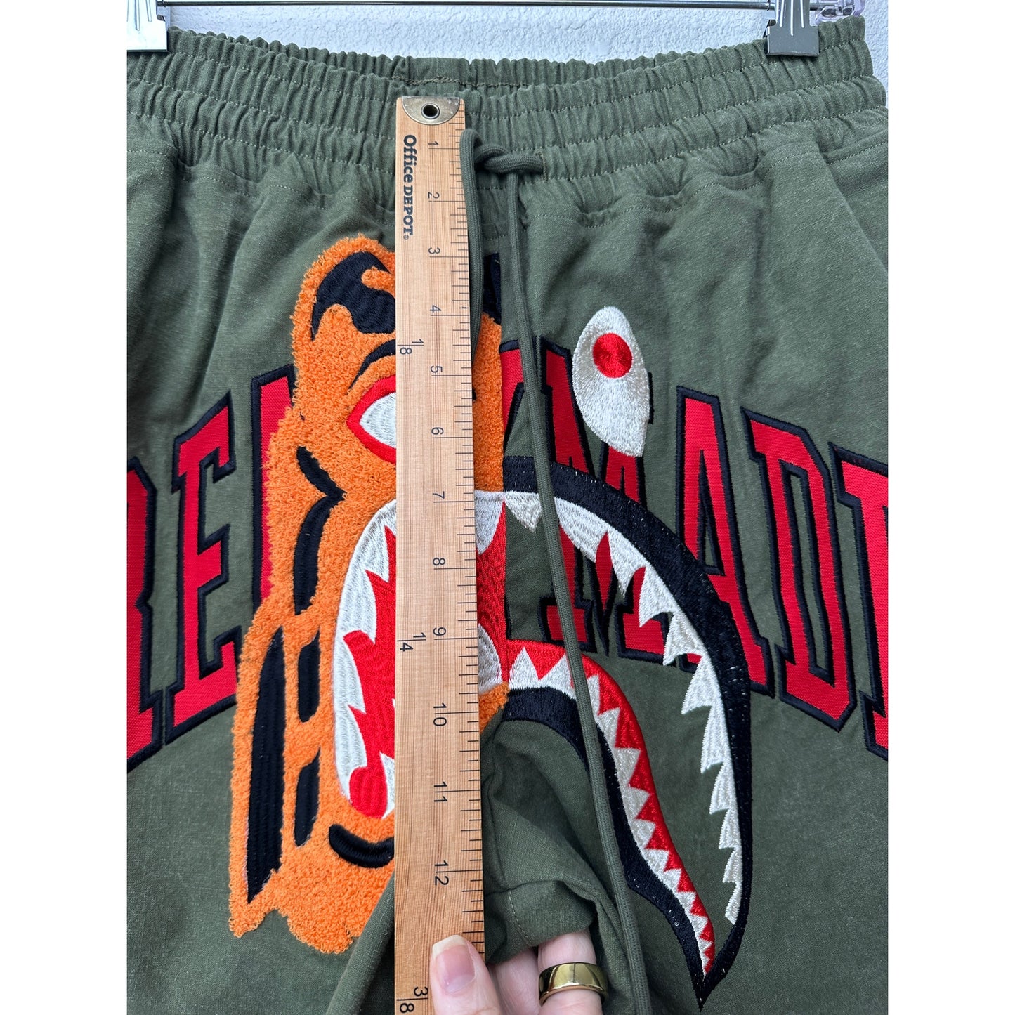 NWT RARE READYMADE x BAPE Basket Shorts Khaki Unisex US M