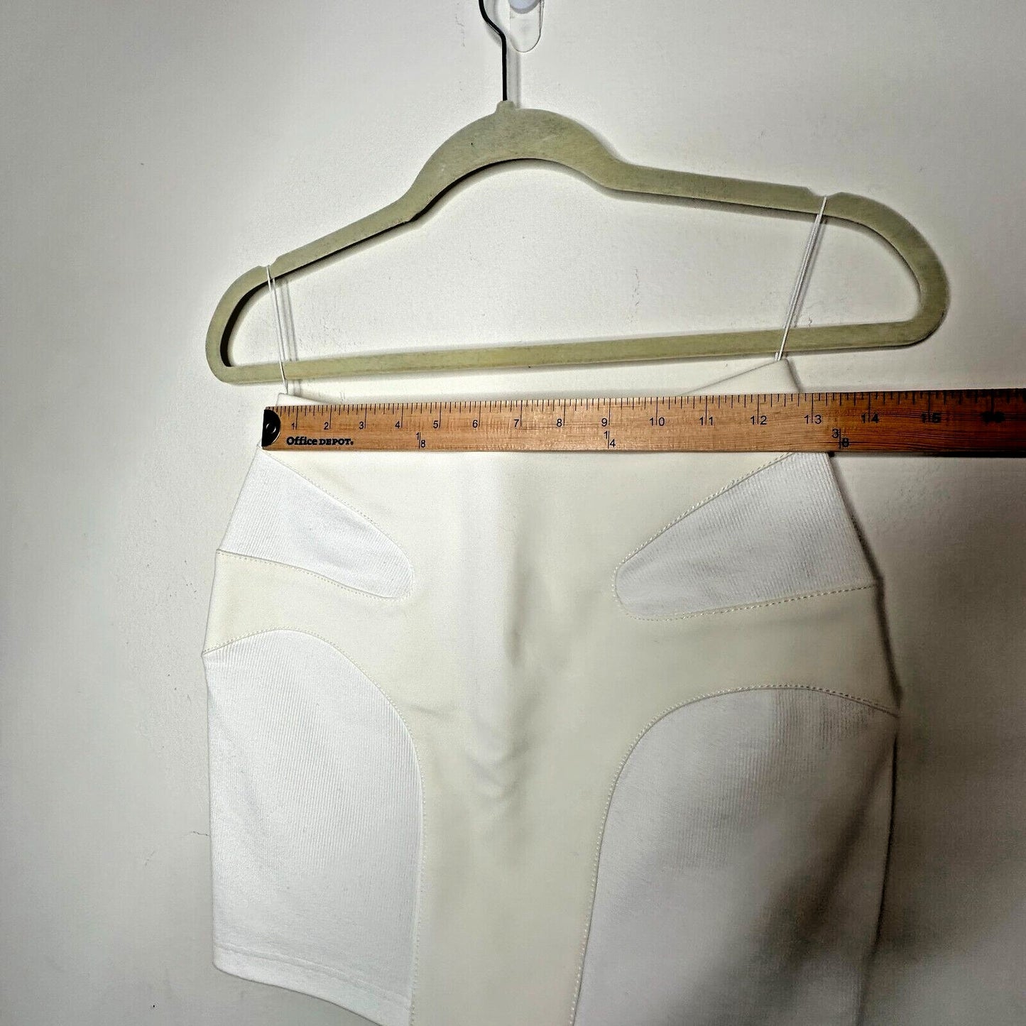 UNIQUE Dion Lee Off-White Contour Stitch Bandage Style Mini Skirt High Waist S