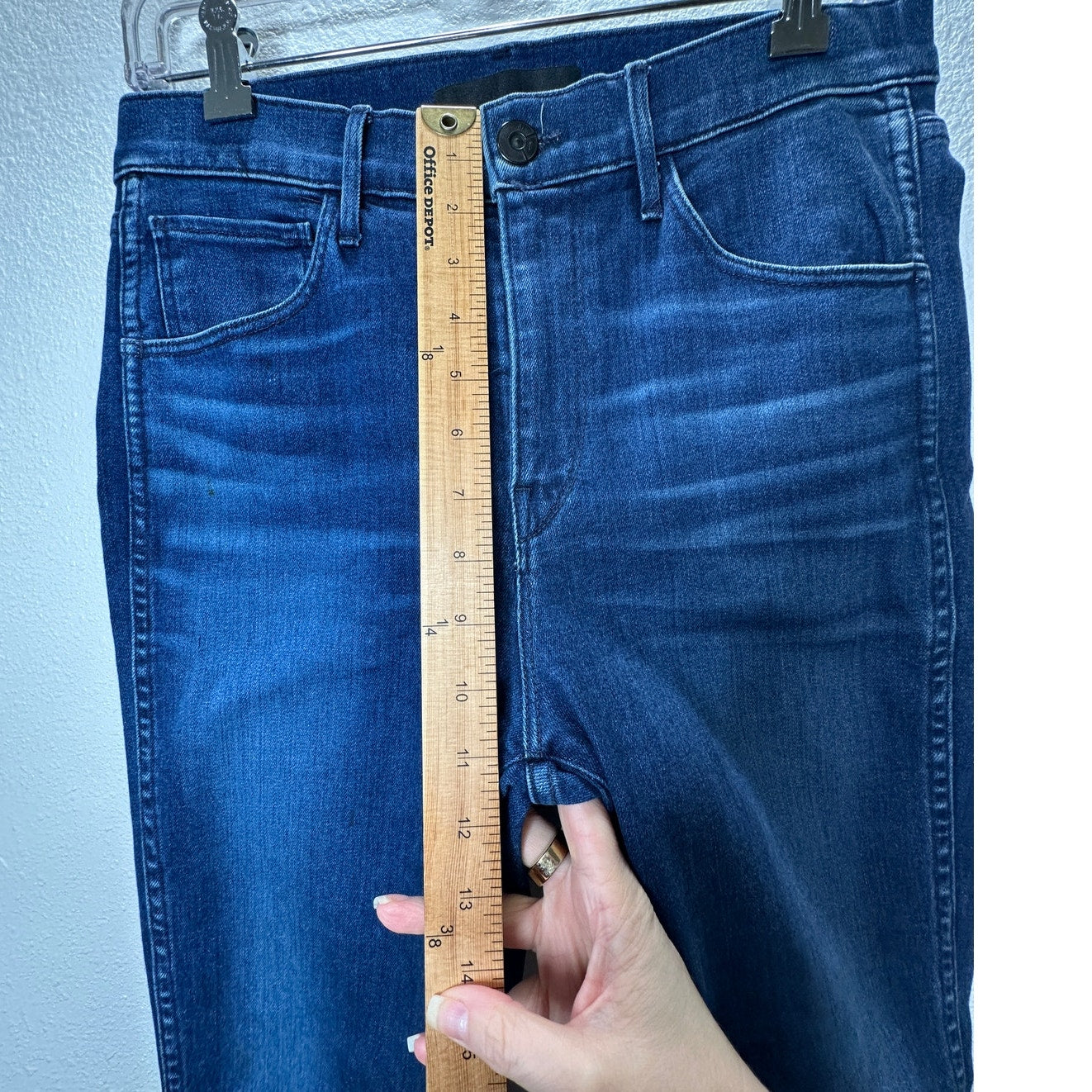 3x1 Eleta 1507 Authentic Straight Leg Raw Hem High Waist Jeans 29