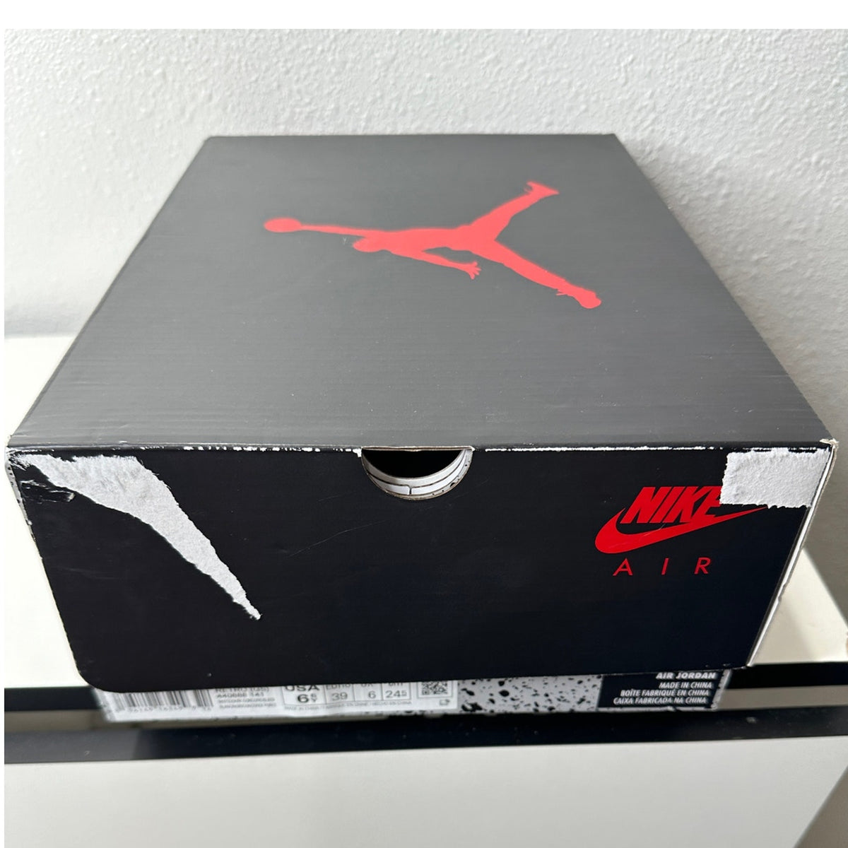 Nike Air Jordan 5 Retro (GS) White Dark Concord Black Sneaker Shoe 6.5