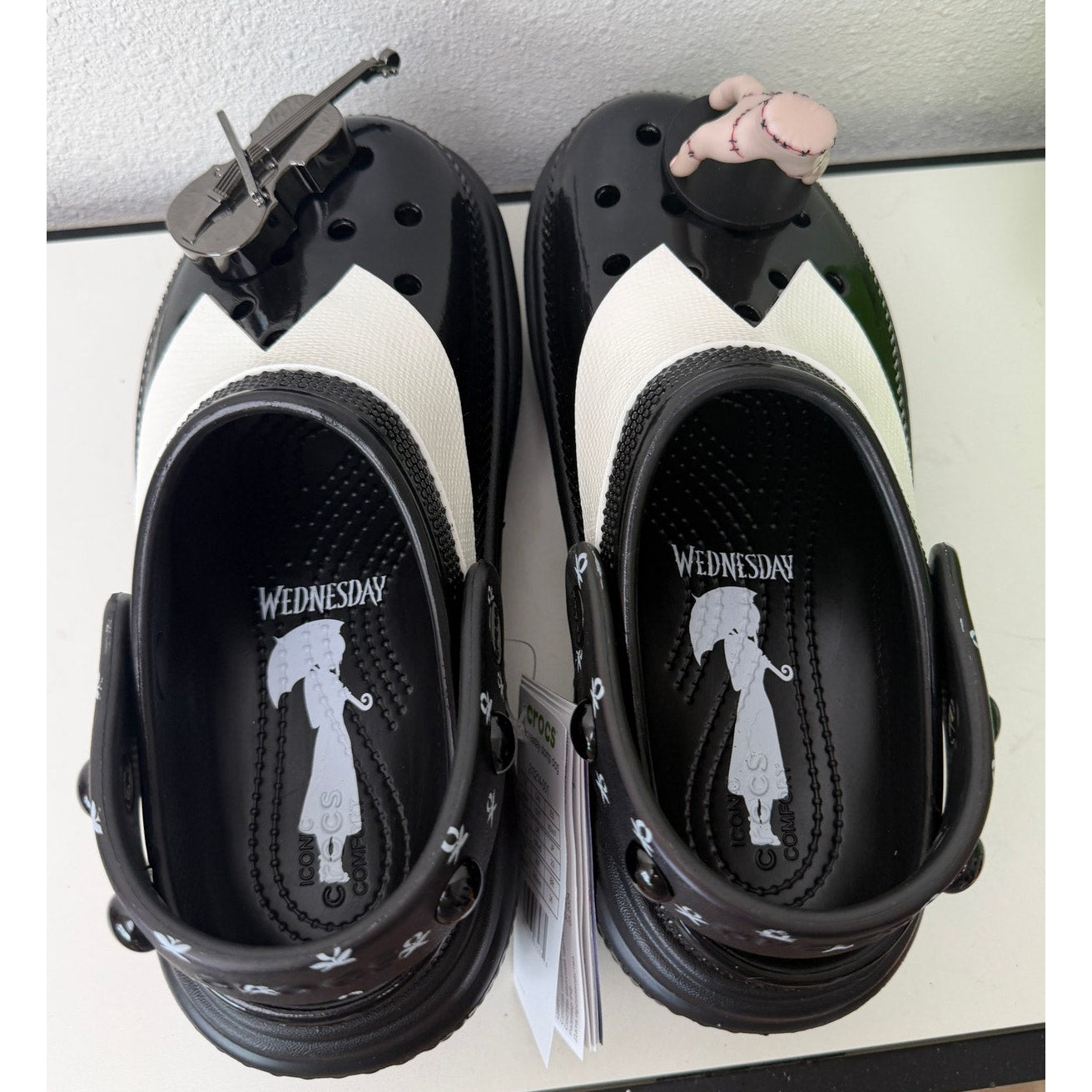 NWT Crocs x Wednesday Stomp Clog Black Womens 7
