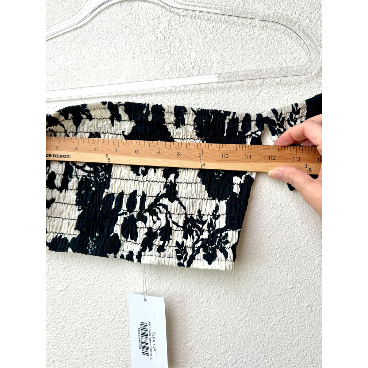 NWT Misa Los Angeles Womens Black White Floral Set XS