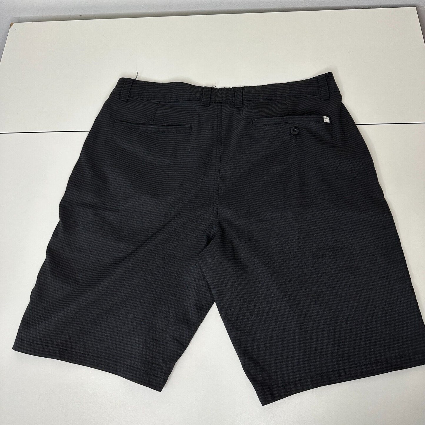Hang 10 Black-Gray Daybreak Hybrid 21" Everyday Short Back Pocket Stretch 34