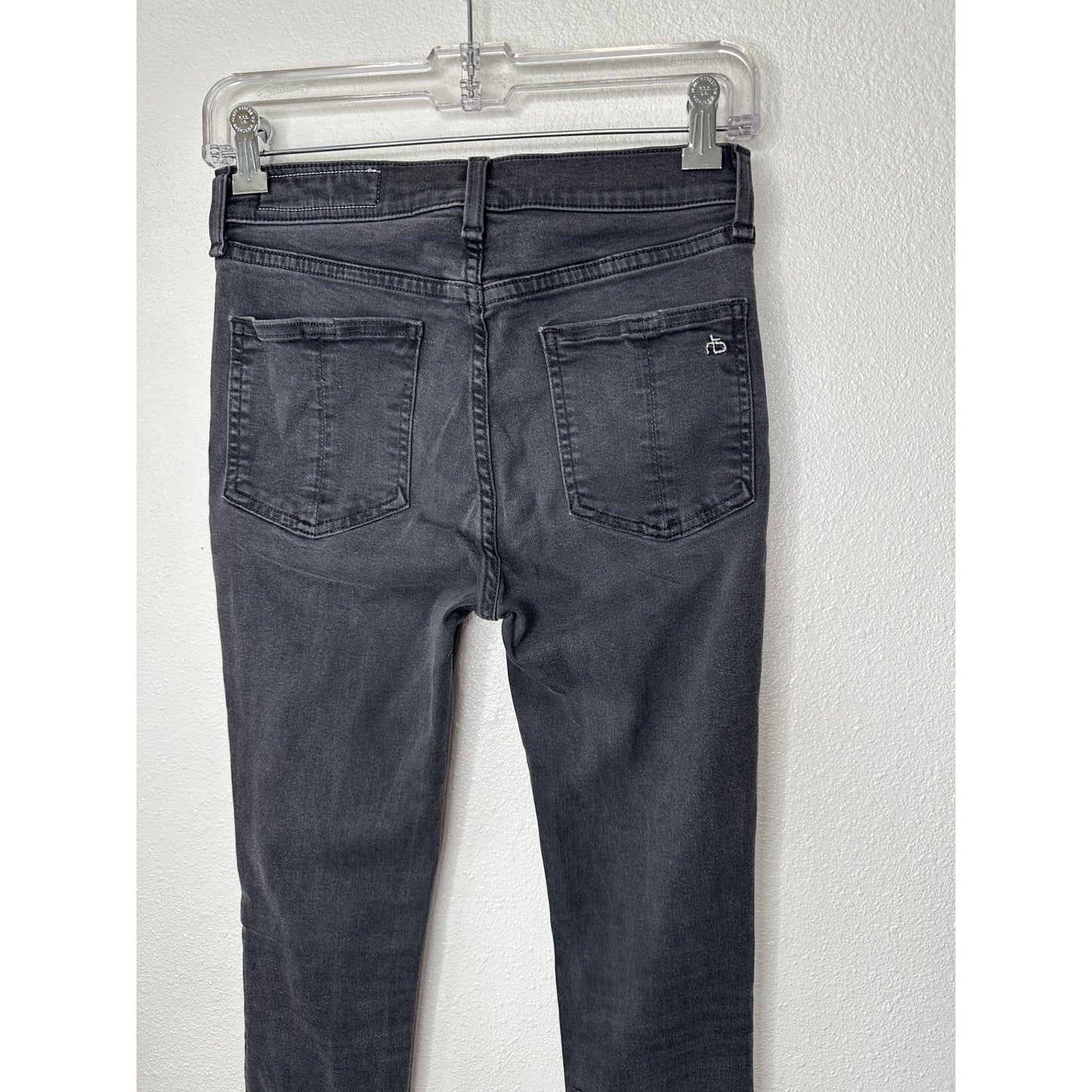 Rag & Bone Dark Gray High Rise Ankle Skinny Jeans 26