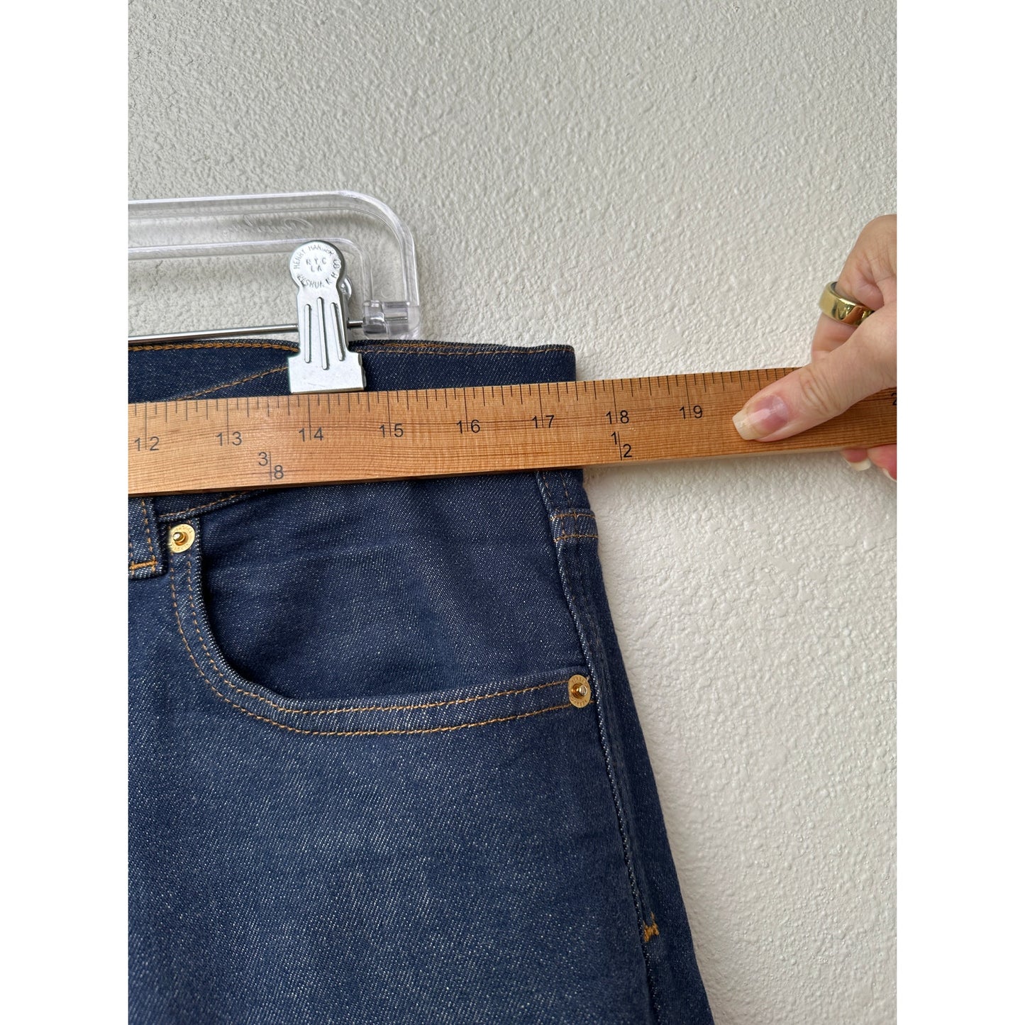 Versace Jeans Dark Wash Blue Men's US 33 Taylor Fit Straight Leg