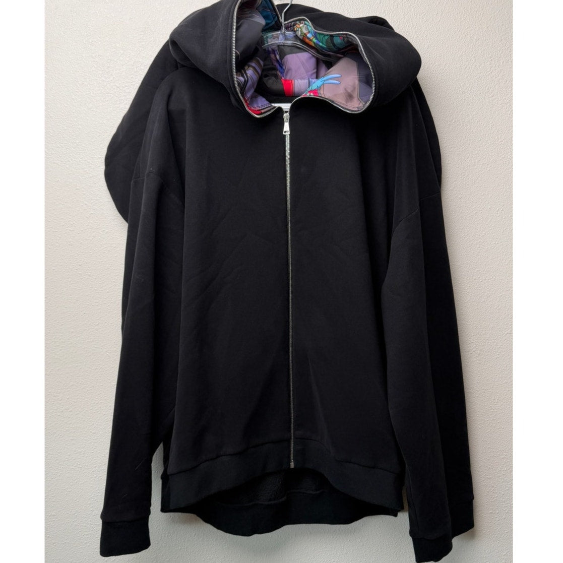 Natasha Zinko Unisex L Black Rabbit Ear Hoodie Oversized