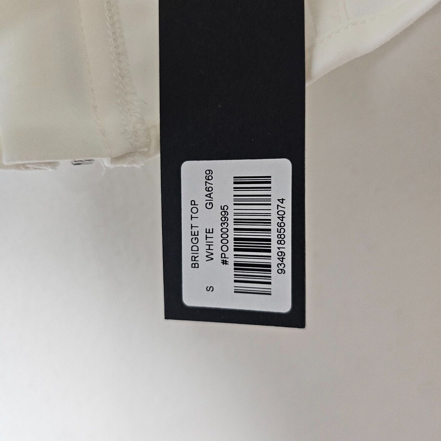 NWT I.Am.Gia. White Bridget Off The Shoulder Corset Boning Top Back Zip S