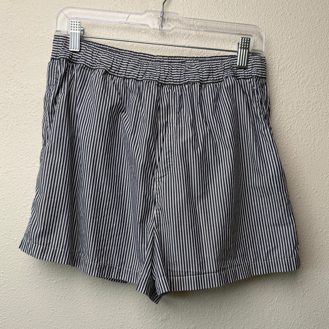 Polo by Ralph Lauren Striped Crop Pajama Set Shirt Shorts Size M