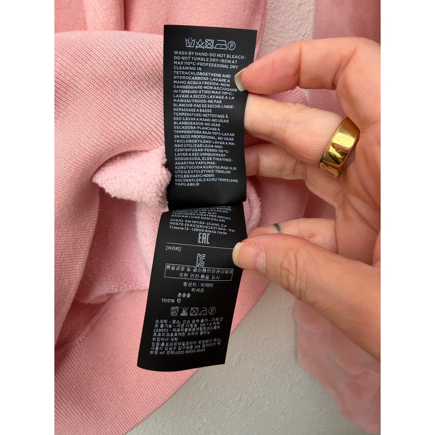 Tom Ford Mens M Pink Tie Dye Cotton Crewneck Sweatshirt