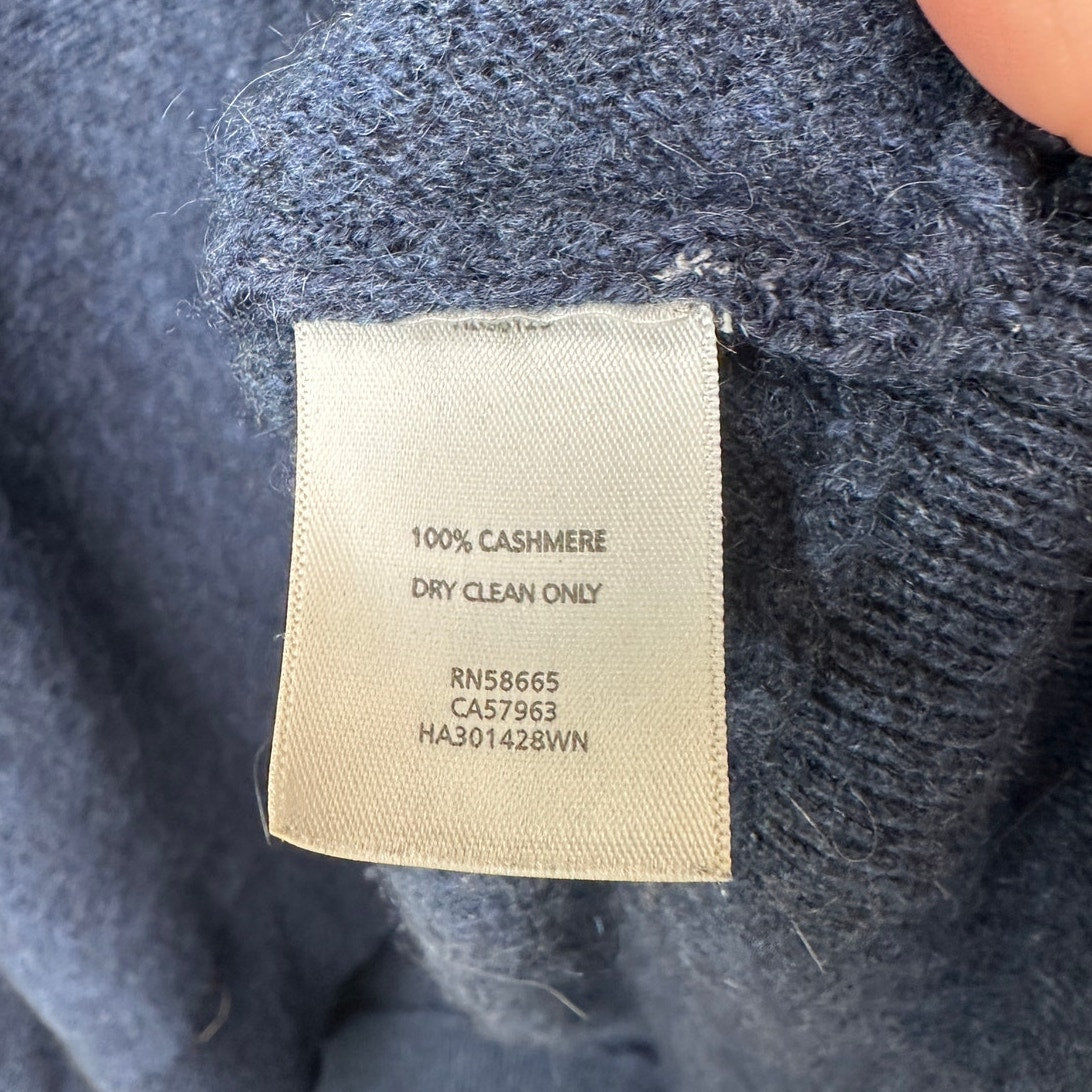 Halogen Cashmere Sweater Blue 2X Off Shoulder Tunic