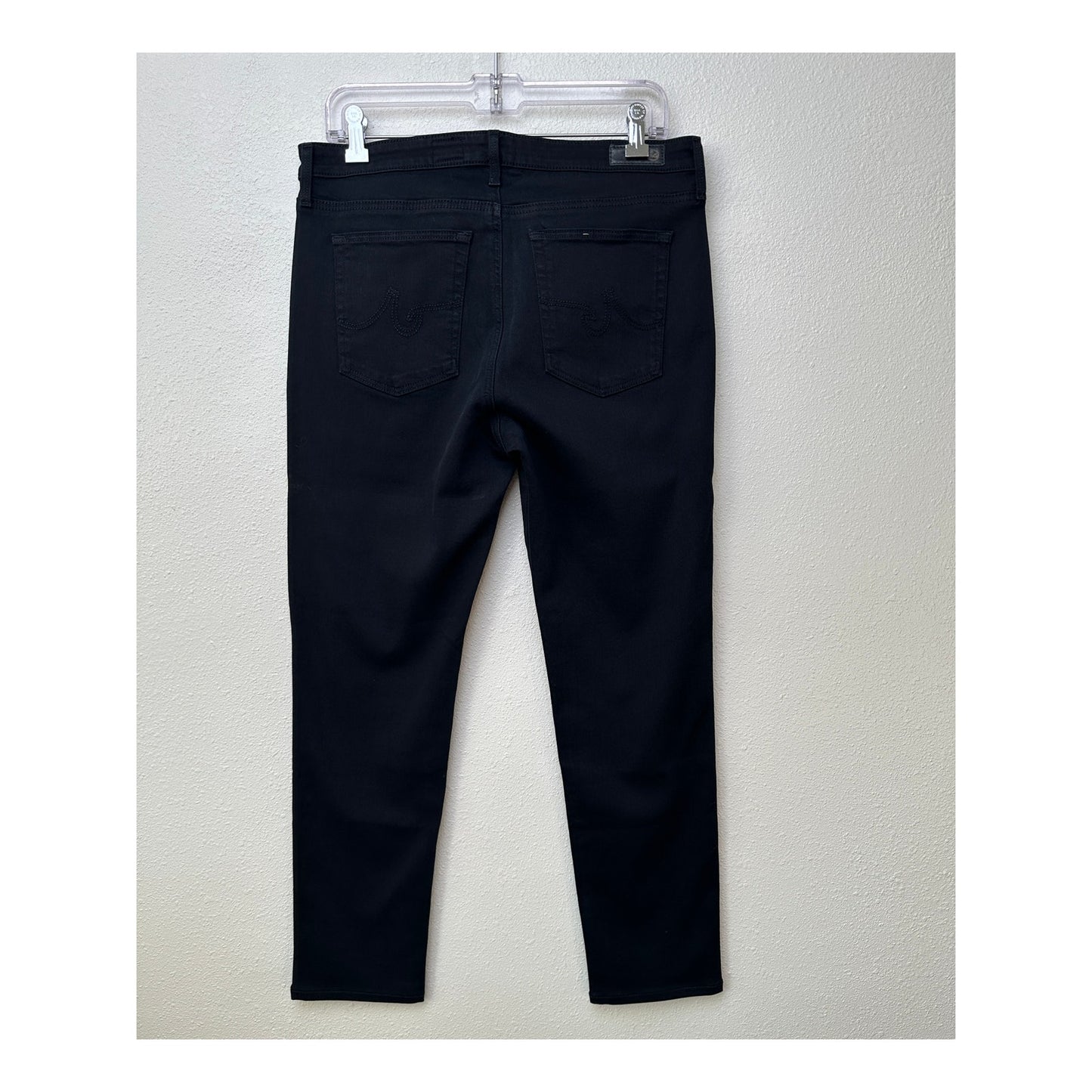 AG Prima Cigarette Leg Jeans Super Black Women's US 32