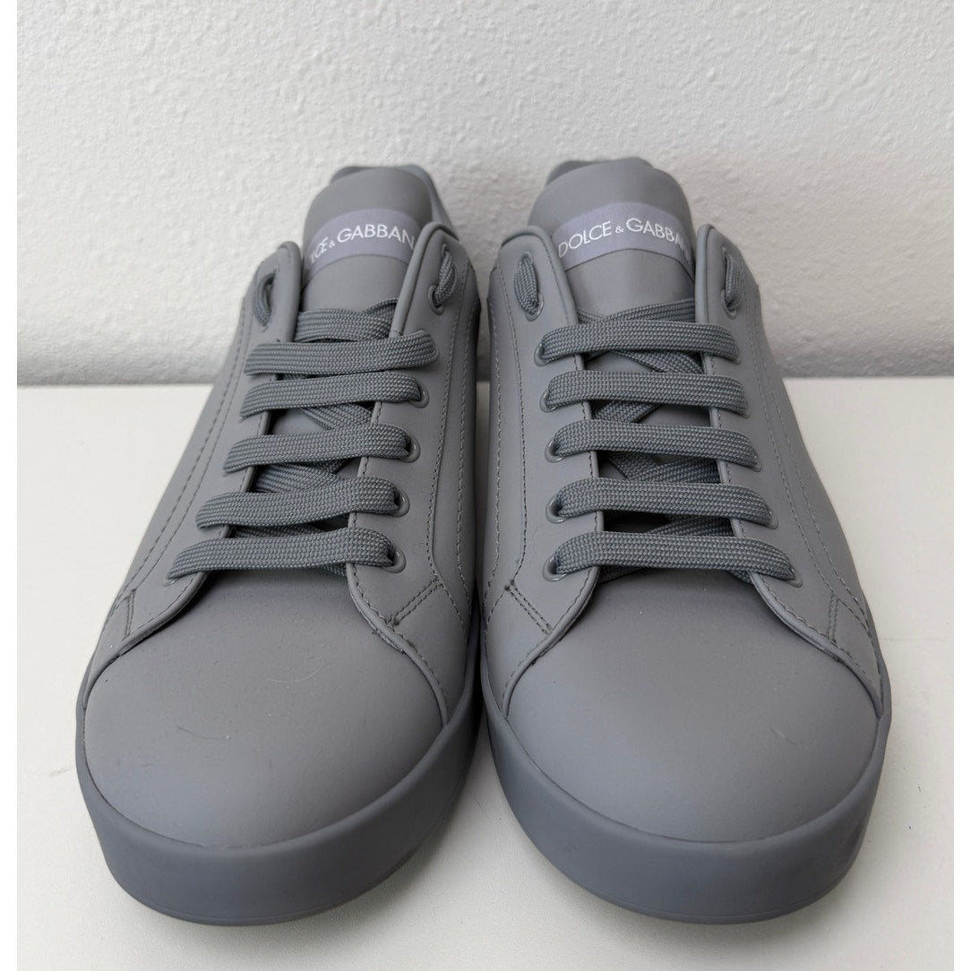 Dolce & Gabbana Mens Gray Portofino Sneakers 10