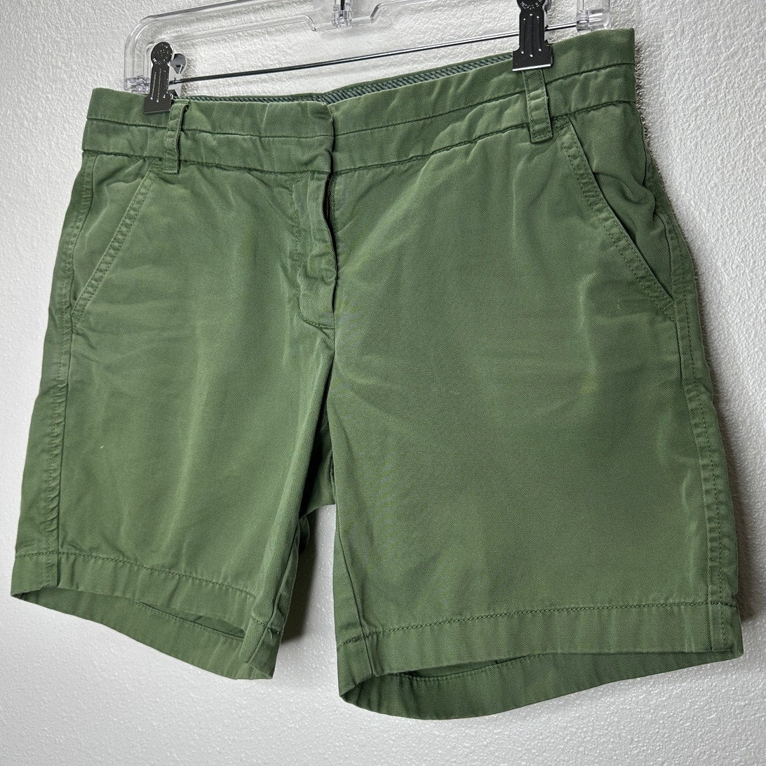 J. Crew Olive Green 7" Cotton Chino Shorts Slant Pockets 4