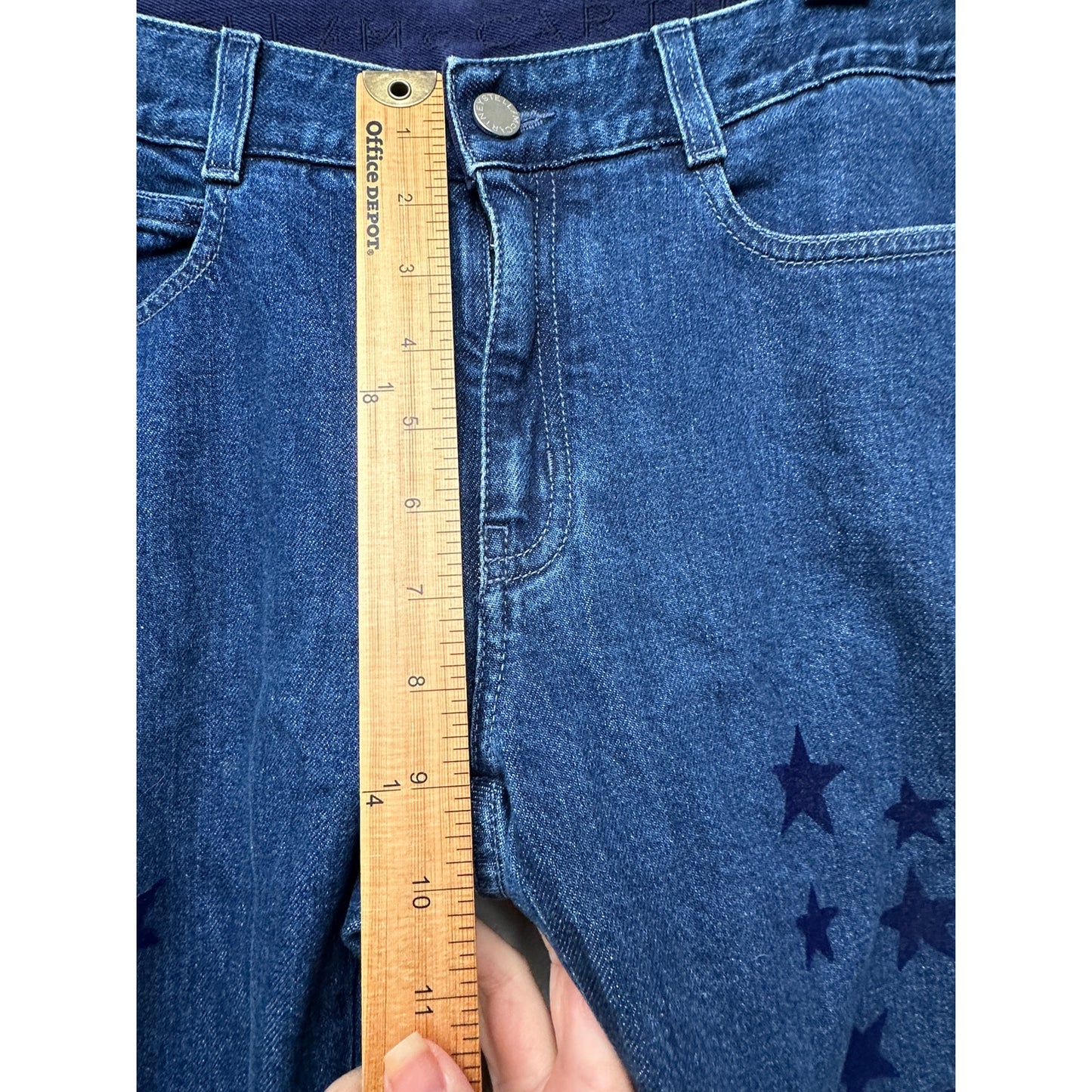 Stella McCartney Star Appliqué Jeans Blue Women’s US 28 Straight