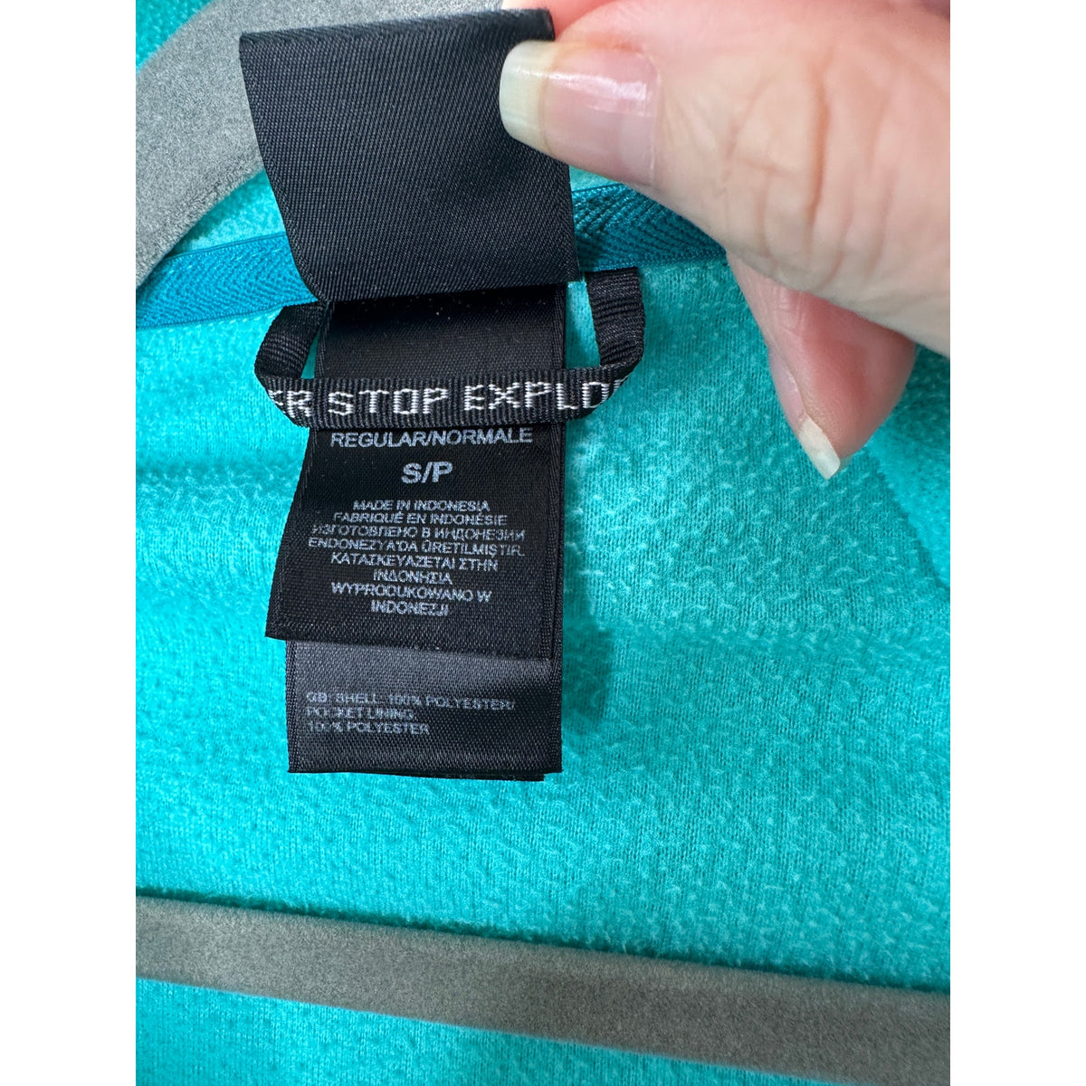 The North Face Aqua Front Zip Mock Neck Fleece Jacket