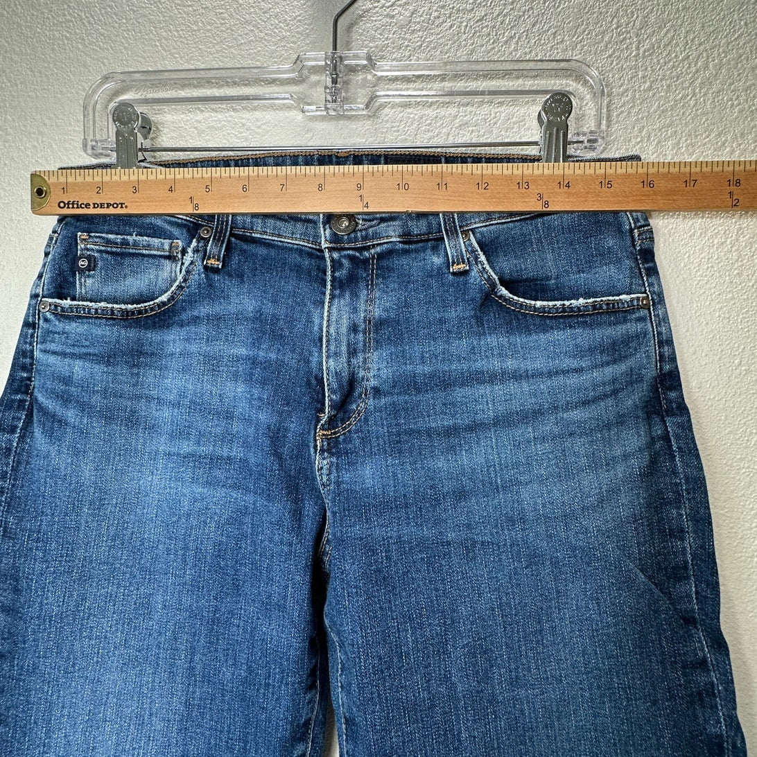 AG Medium Wash Whiskered Prima Ankle Cigarette Ankle Jeans 31