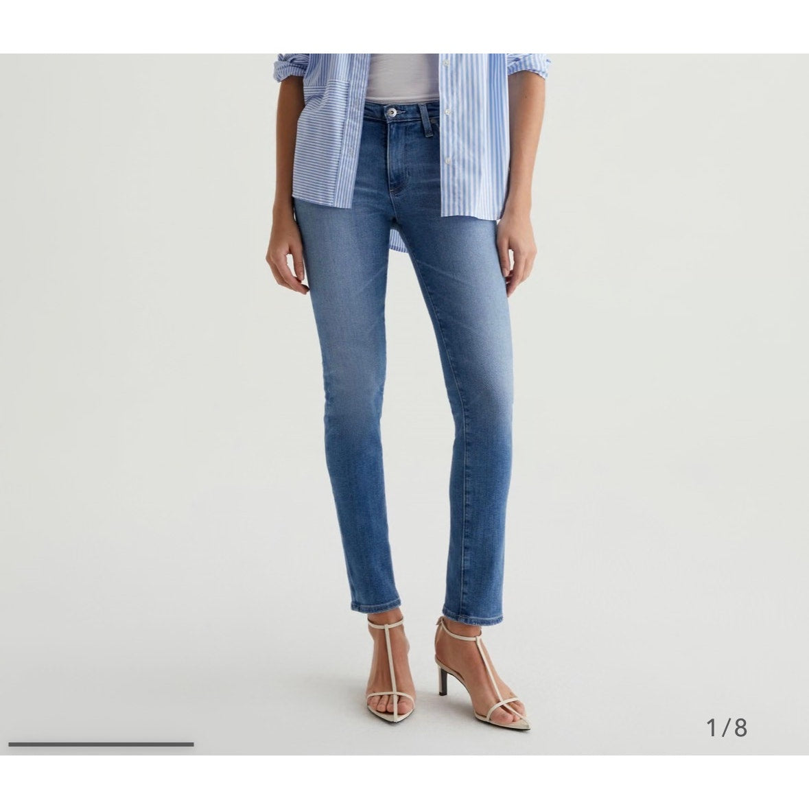 AG Adriano Goldschmied Prima Crop Cigarette Jeans Blue Women’s 29R