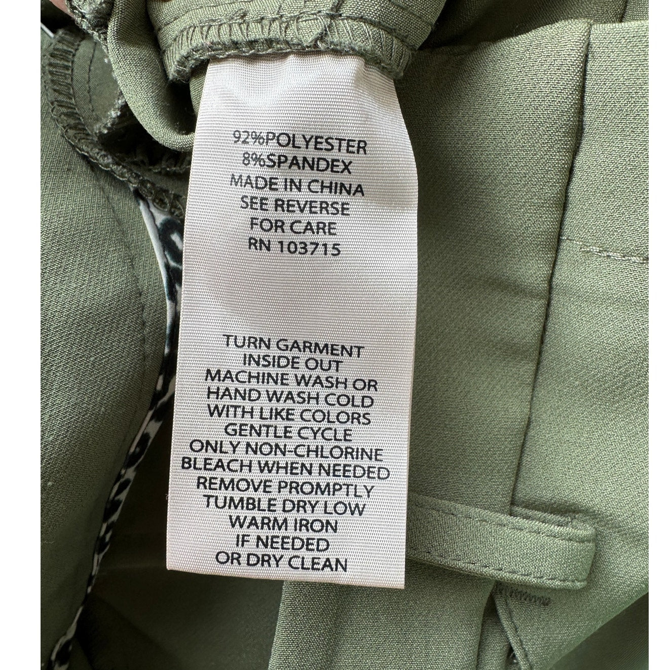Nanette Lepore Olive Green Dress Pants Slash Pocket Trouser 10