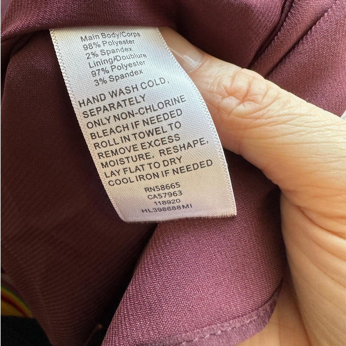 Chelsea28 Burgundy Maroon Flutter Sleeve Ruffle V-Neck Wrap Dress S