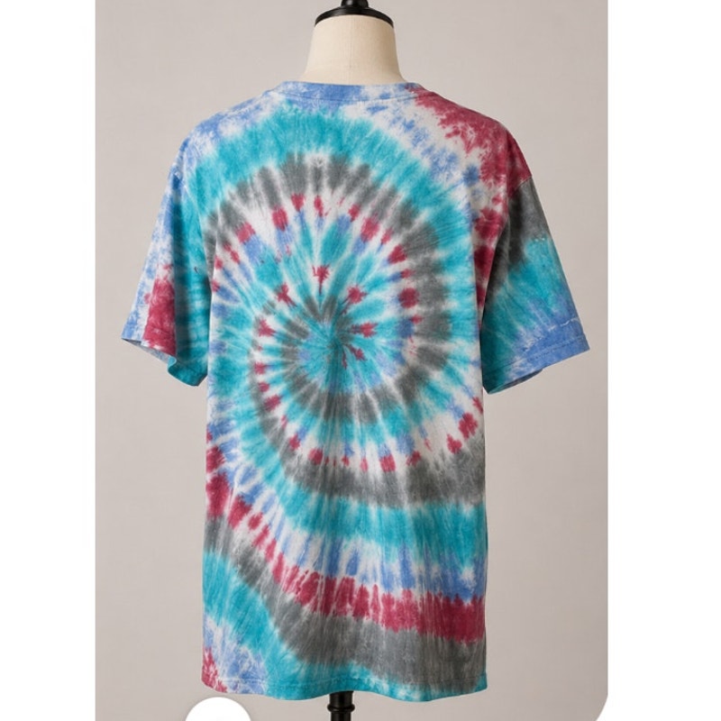 RARE Chinatown Market Multi-Color Tie Dye Stress Relief Graphic Short Sleeve Tee