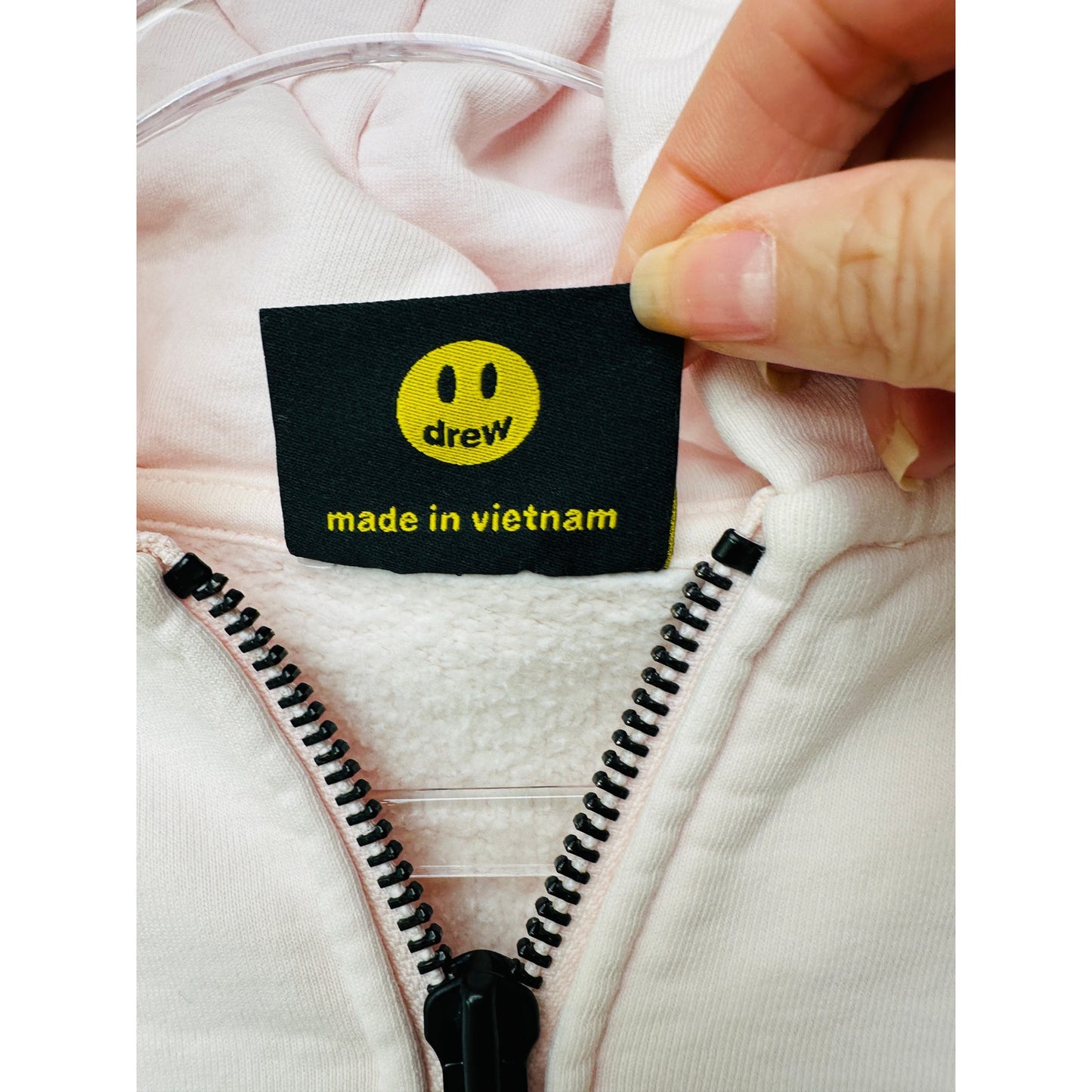 Drew House Zip Hoodie Light Pink Men’s US L Dino Graphic