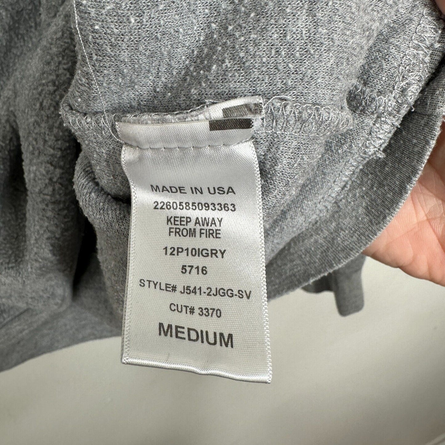 Project Social T Freshman Class of '71 Soft Gray Long Sleeve Sweater Jumper Med