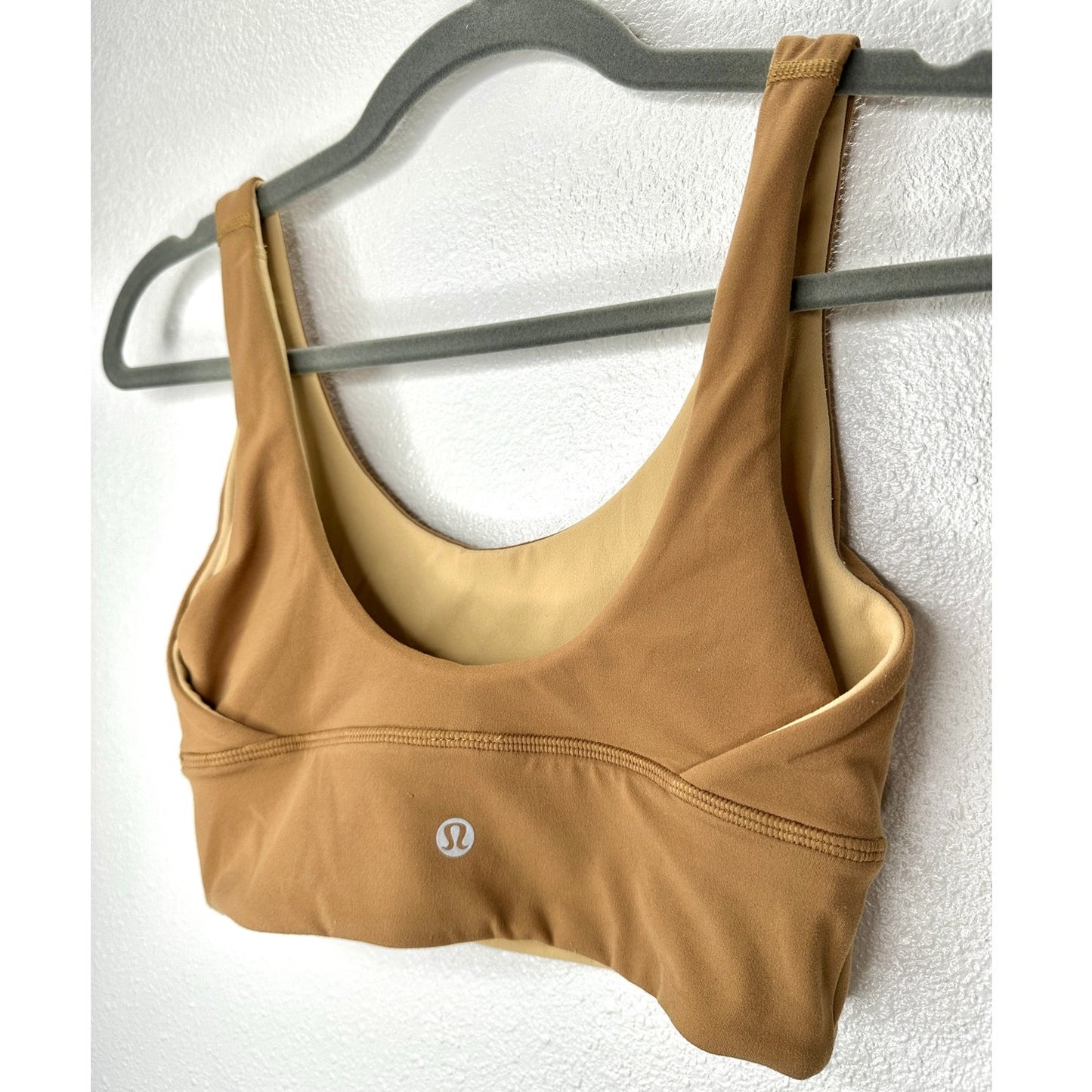 Lululemon Align Reversible Bra Pecan Tan Bold Beige Nulu Size 4