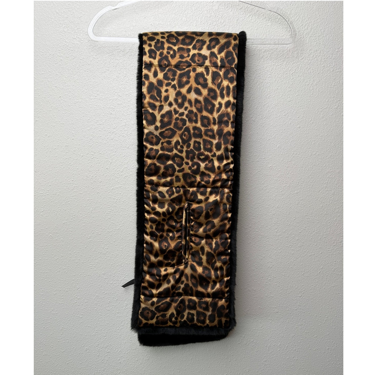 NWT White House Black Market Black Faux Fur Wrap Women