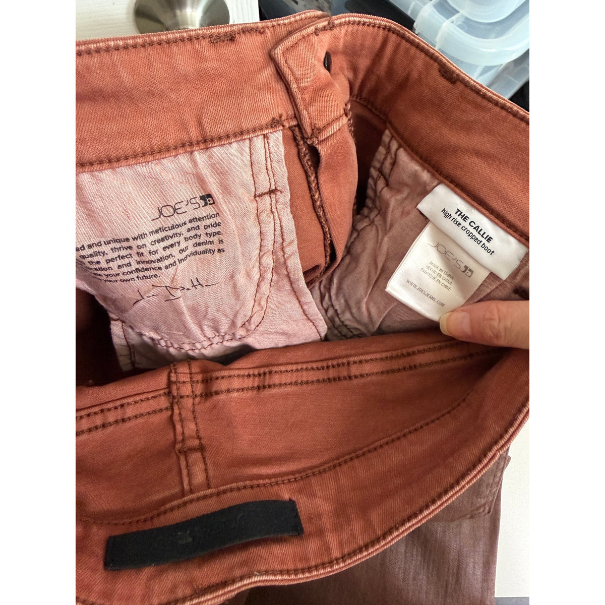 Joe's The Callie Brown Coated Crop Jeans Women 27