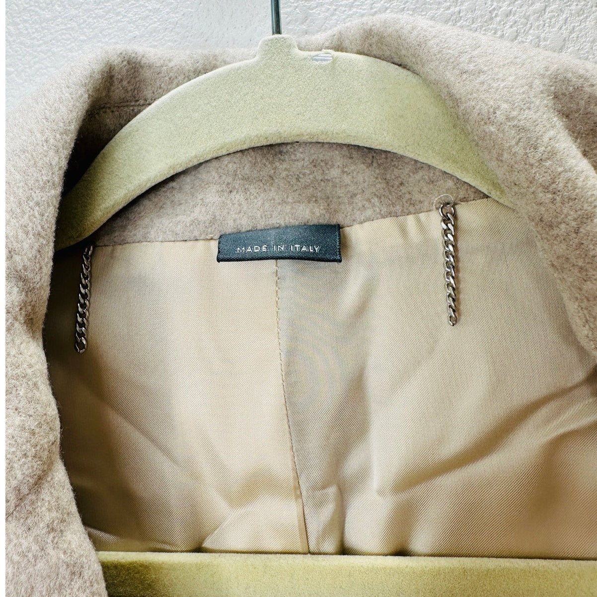 Alexander McQueen Taupe Cashmere Double Button Jacket 42 / 8
